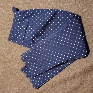 Talbots Navy Chatham Crop Slacks